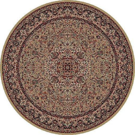 CONCORD GLOBAL 7 ft. 10 in. Persian Classics Isfahan - Round, Gold 20319